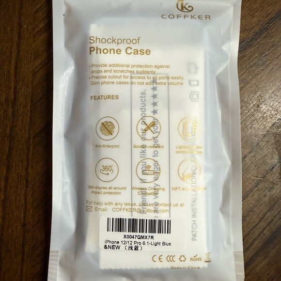 IPhone 12/12 pro case 6.1” Light Blue Brand New - Picture 10 of 10